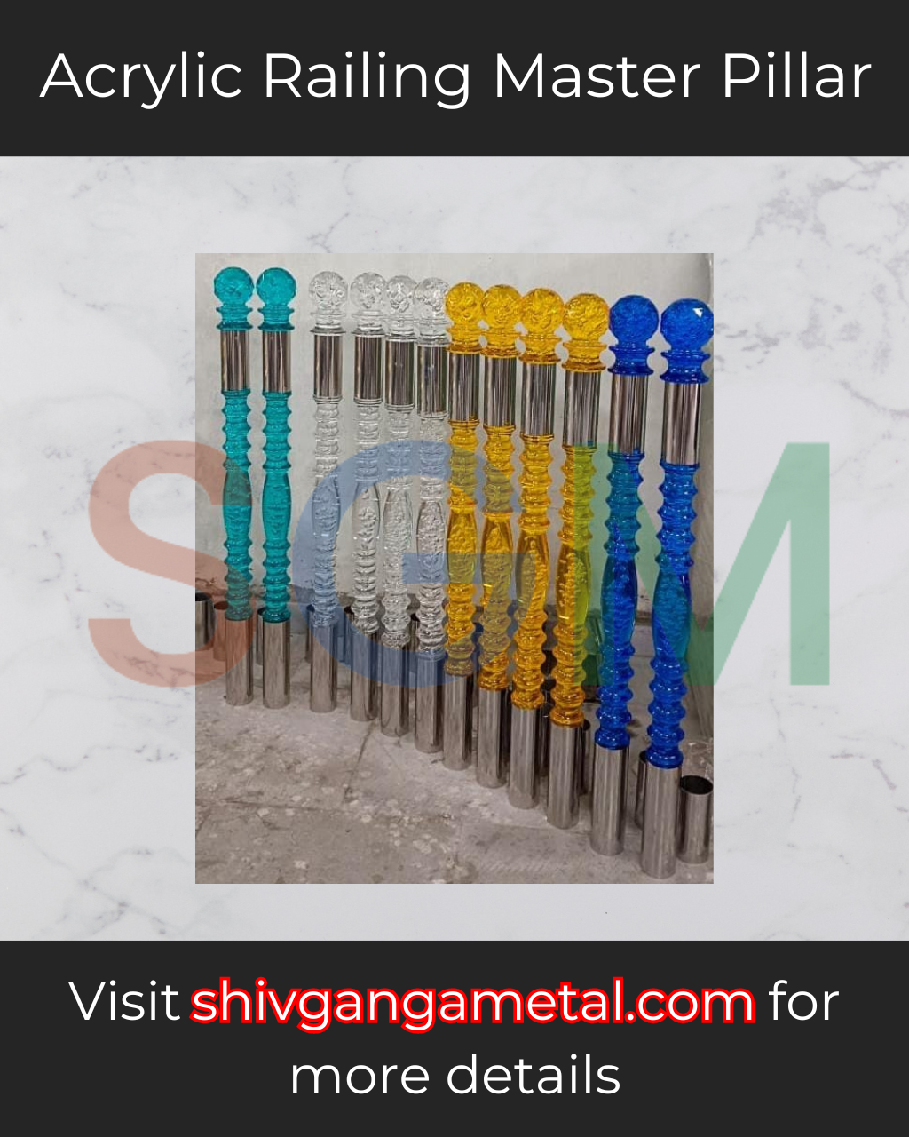 Acrylic Railing Master Pillar